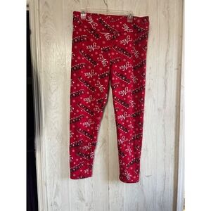 No Boundaries Pajama Bottoms Red Naughty Nice Warm Pants Sz‎ 2xl Christmas